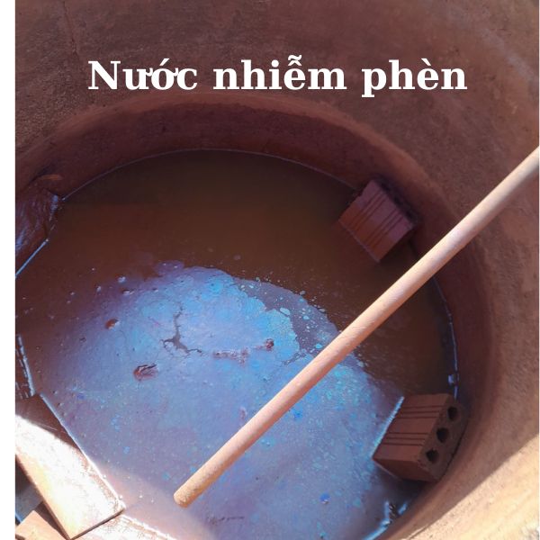 Dấu hiệu nguồn nước nhiễm phèn